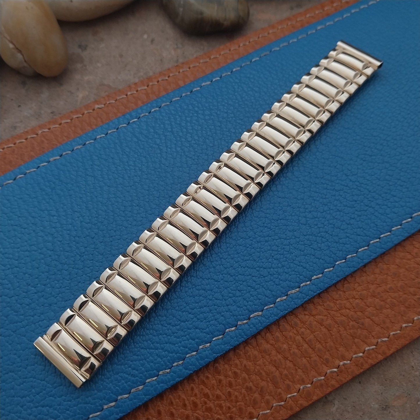 Vintage 1955 5/8" Flex-Let Regent Short Gold-Filled Classic Stretch Watch Band