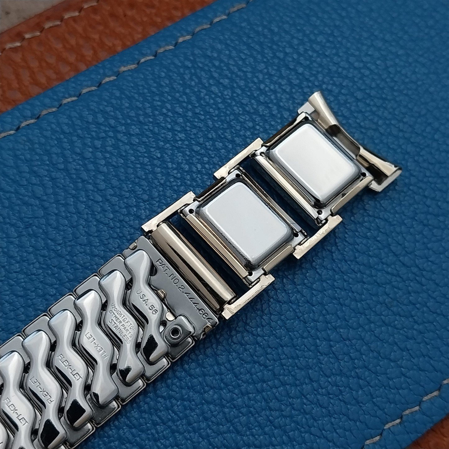 1955 Flex-Let Director 10k Yellow Gold-Fill Expansion Unused Vintage Watch Band