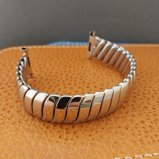 1940s 12k White Gold-Filled Flex-Let Calvin 3/4" Unused Vintage Watch Band