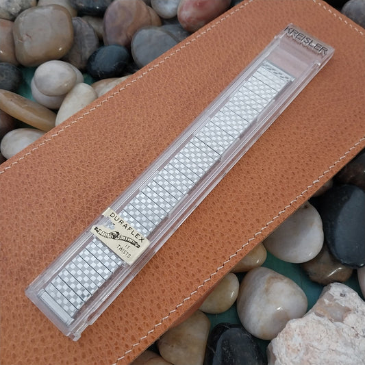 1960s Long Kreisler 19mm 18mm Stainless Steel DuraFlex nos Vintage Watch Band