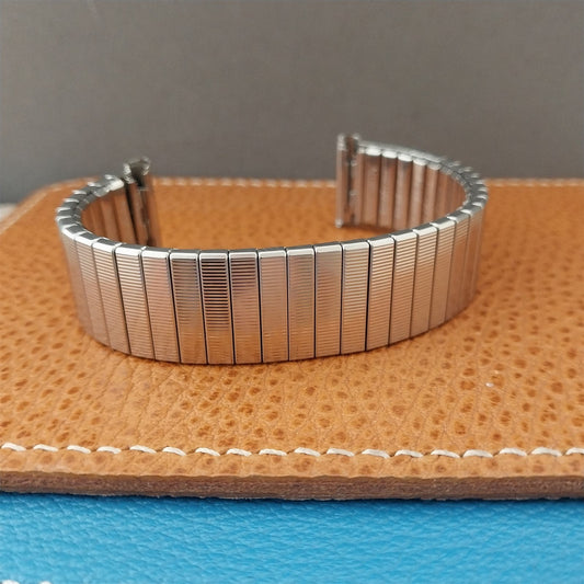 18mm 19mm Kreisler USA Stainless Steel DuraFlex 1960s Unused Vintage Watch Band