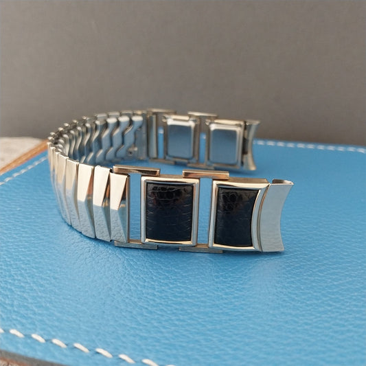 Vintage 1955 Flex-Let Fleetwood Gold-Filled & Lizard 5/8" NOS Unused Watch Band