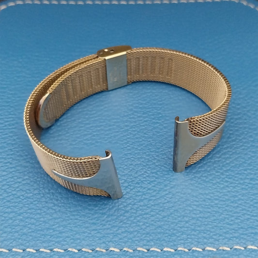22mm JB Champion Yellow Gold-Filled Mesh nos 1960s Vintage Watch Band