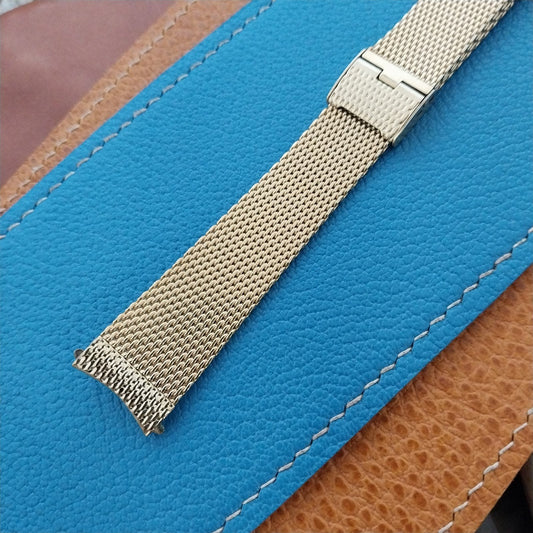 Vintage 17.2mm Gold Filled Mesh JB Champion Classic Unused 1960s Watch Band