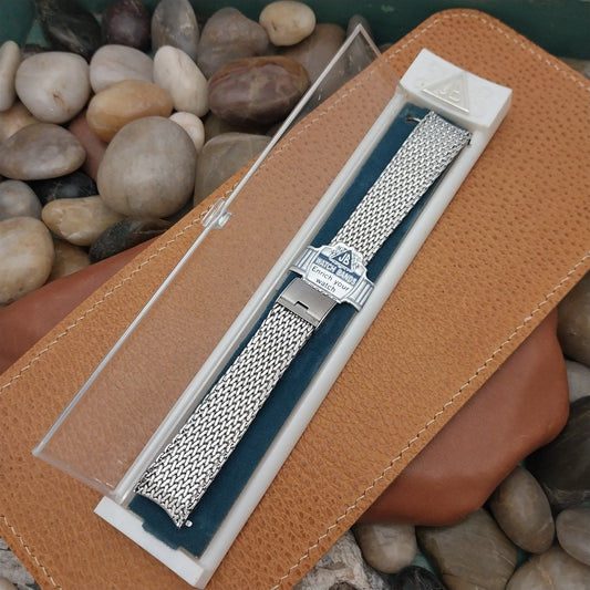 17.2mm Stainless Steel Mesh JB Champion USA nos 1960s Vintage Watch Band