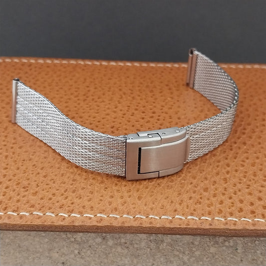 17.2mm Stainless Steel Mesh STL Stelux 1960s Unused Vintage Watch Band