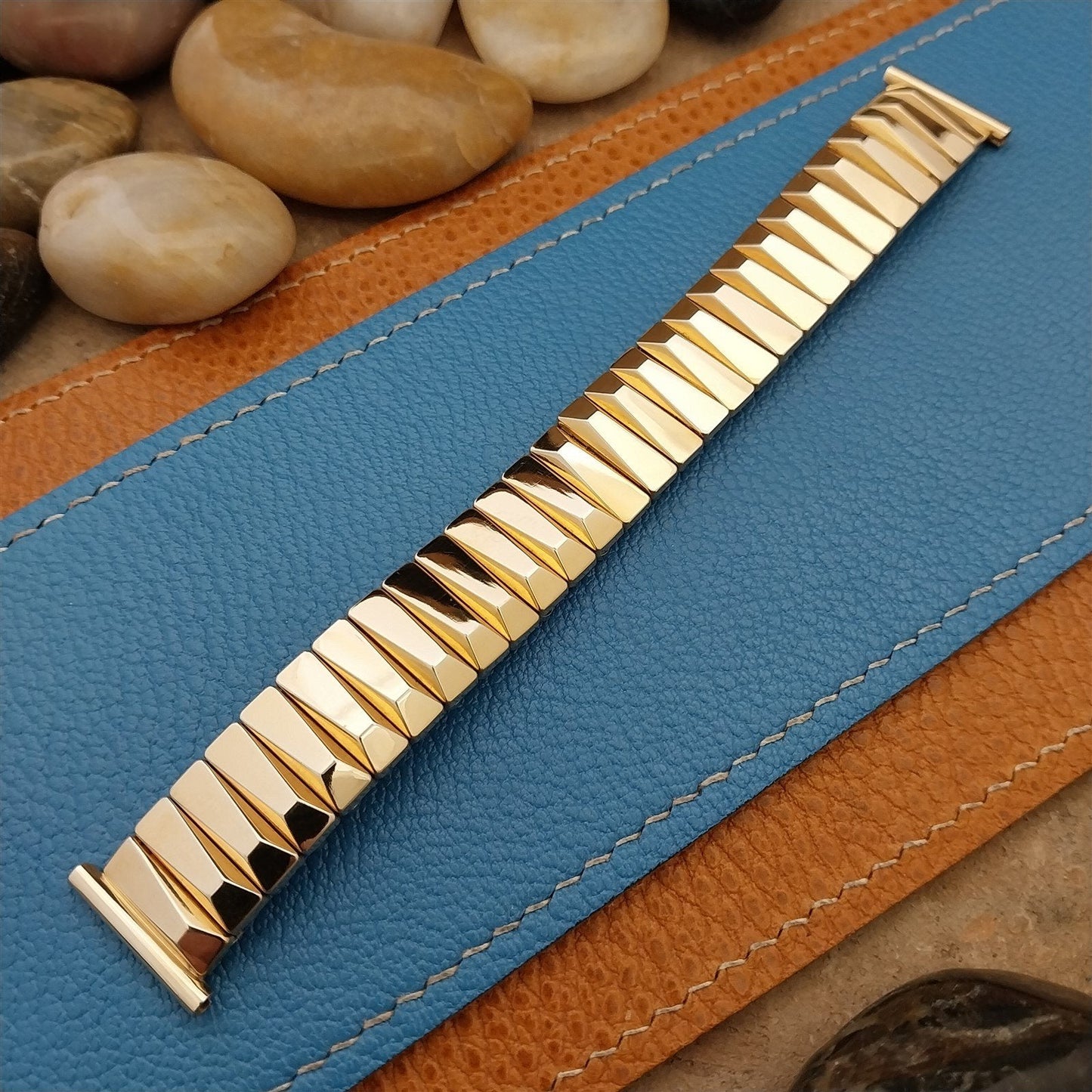 3/4" 12k Gold-Filled Hadley Elgin Expansion nos 1950s Vintage Watch Band