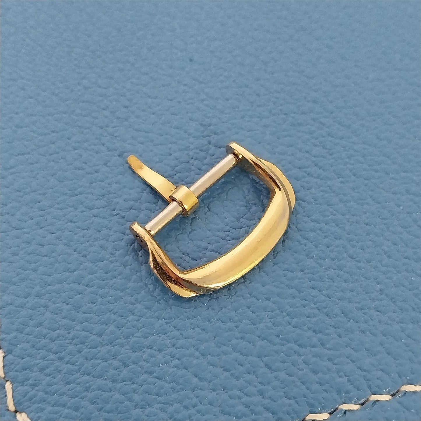 Vintage 1940s-1950s 5/8" Yellow Gold-Tone Art Deco nos Unused Watch Band Buckle