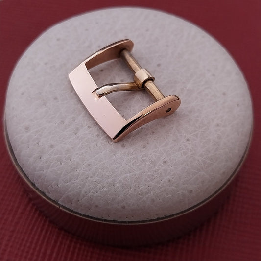 Swiss 15mm Rose Gold Plaque Classic nos Unused Vintage Watch Band Buckle