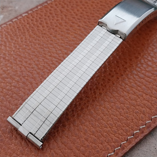 19mm 18mm JB Champion USA Stainless Steel nos Unused 1960s Vintage Watch Band