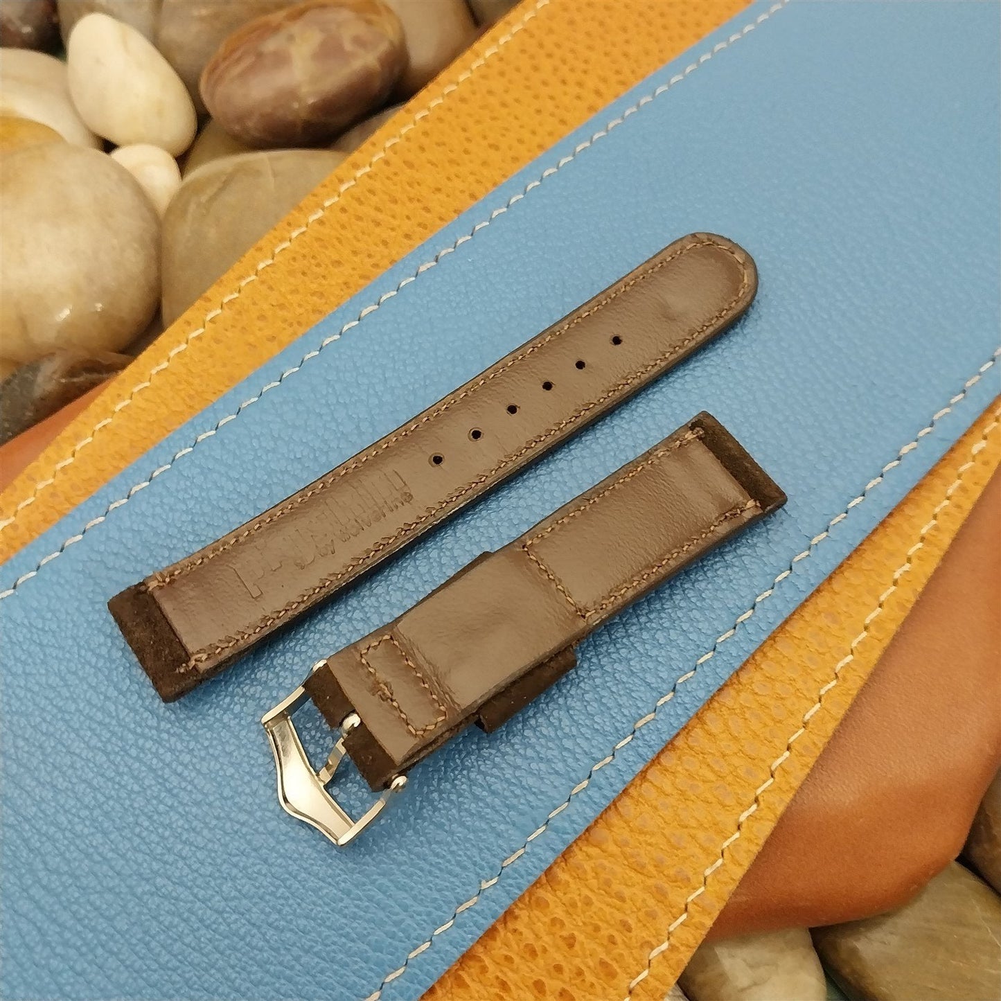 5/8" Wolverine USA Short Brushed Pigskin 1960s Unused Classic Vintage Watch Band