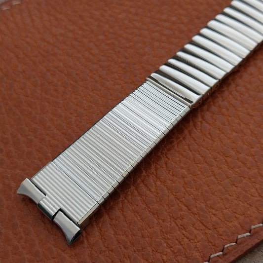 18mm 19mm Stainless Steel JB Champion USA Mid-Century nos Vintage Watch Band
