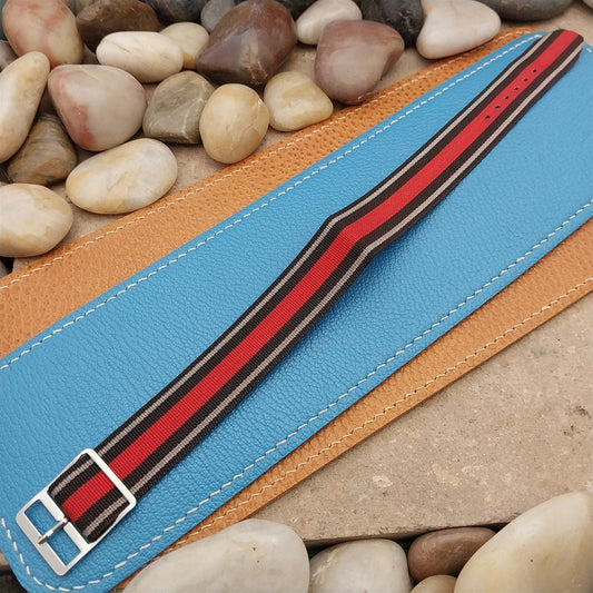 18mm Reversible Nylon 1-piece Classic Single Pass 1960s Vintage Watch Band