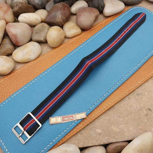 18mm Reversible Nylon Classic Single Pass 1960s Unused Vintage Watch Band