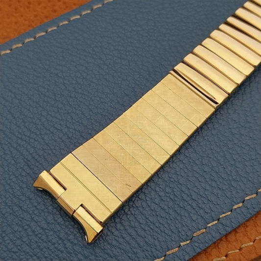 JB Champion 19mm 17mm 17mm Gold-Filled Florentine nos 1960s Vintage Watch Band
