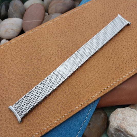19mm 18mm Speidel Polaris Stainless Steel Curved Unused 1968 Vintage Watch Band