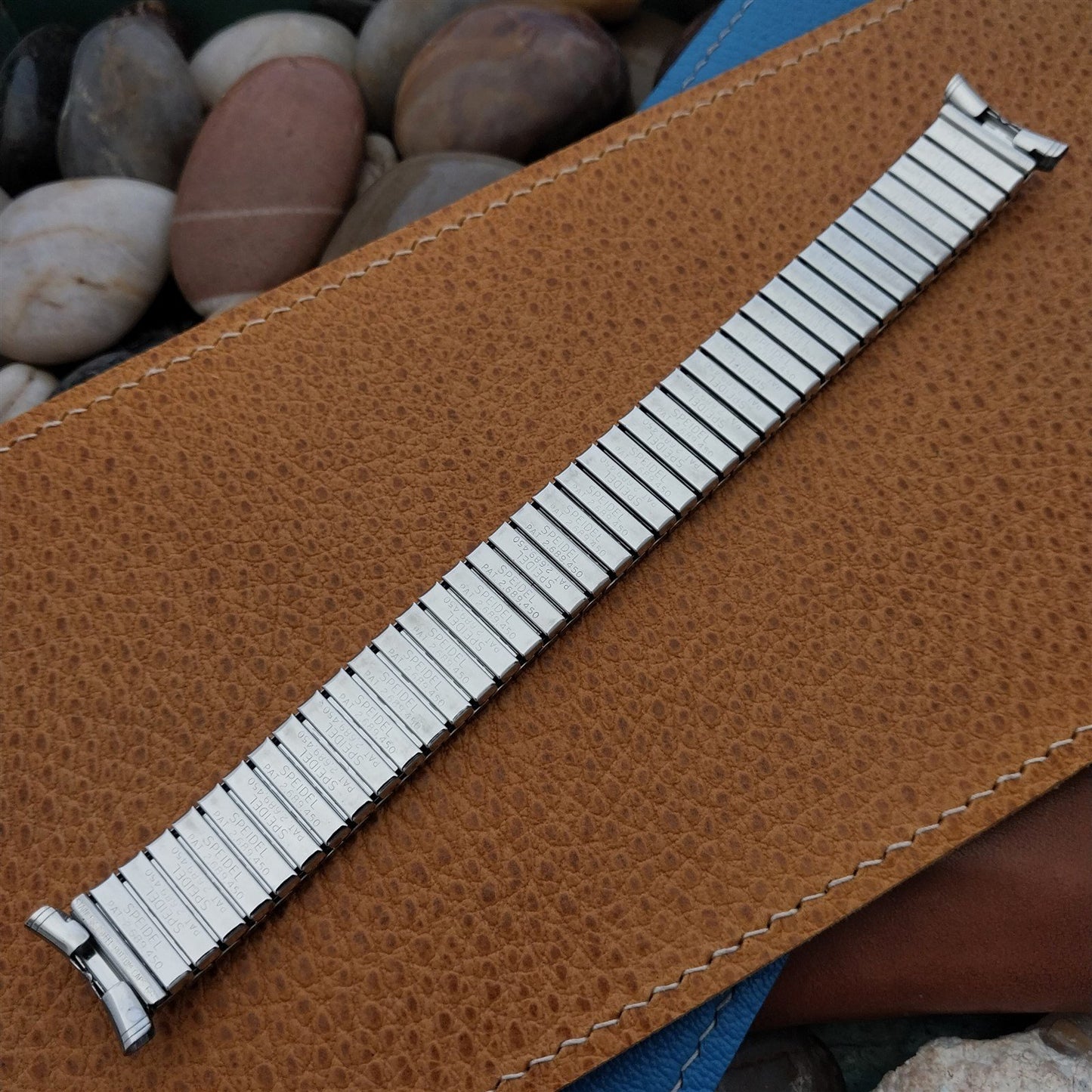 19mm 18mm Speidel Polaris Stainless Steel Curved Unused 1968 Vintage Watch Band