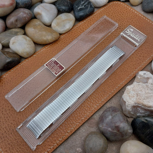 Vintage 17.2mm 10K White Gold-Filled Classic Speidel Thinline Unused Watch Band