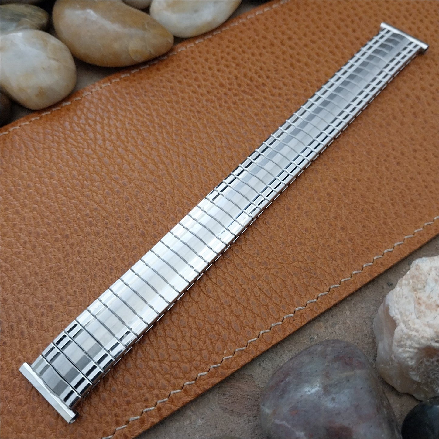 Long 1959 10k White Gold-Filled 19mm 18mm 16mm Speidel Unused Vintage Watch Band