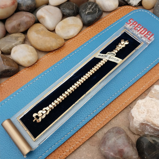 1950s Speidel USA 10K Yellow Gold-Filled Ladies nos Vintage Watch Band