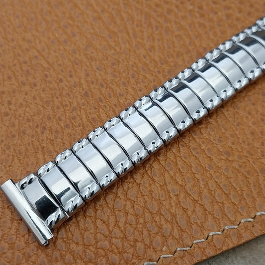 Short Flex-Let Stainless Steel 5/8" nos Unused Classic 1950s Vintage Watch Band