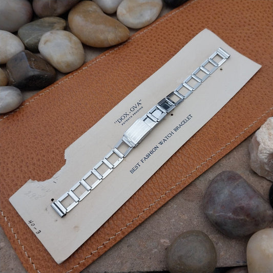 1930s Dox-Ova Chromium Plated Ladder Link Womens Unused Vintage Watch Band