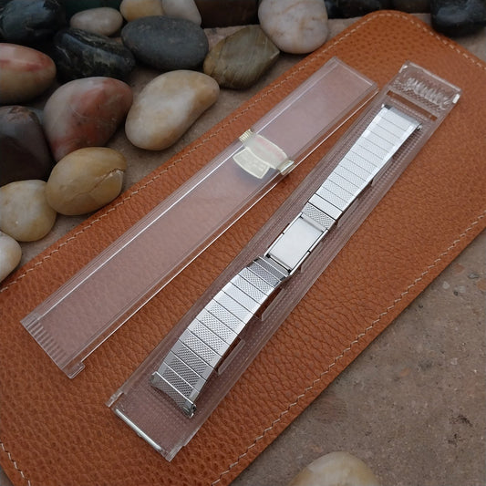 Vintage 1970 19mm 18mm 17mm White Gold-Filled Classic Speidel Unused Watch Band