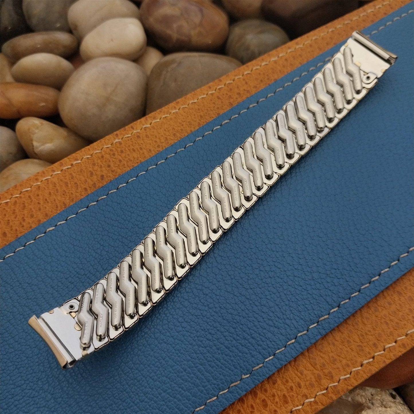 17.2mm 10k Gold-Filled Elgin Wide Classic Expansion nos 1950s Vintage Watch Band