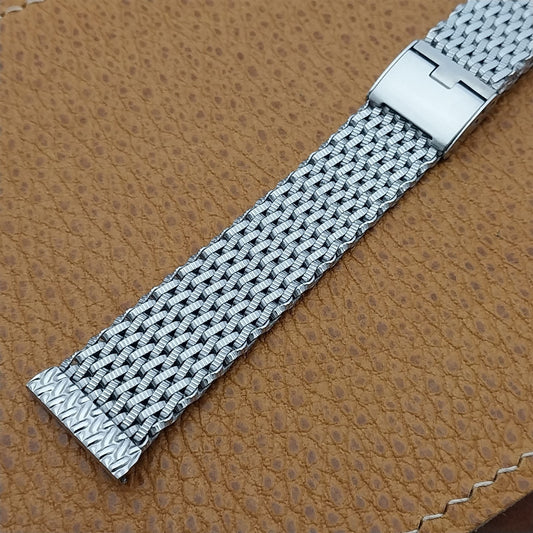 19mm 18mm Stainless Steel Mesh Hadley Classic Unused 1960s Vintage Watch Band