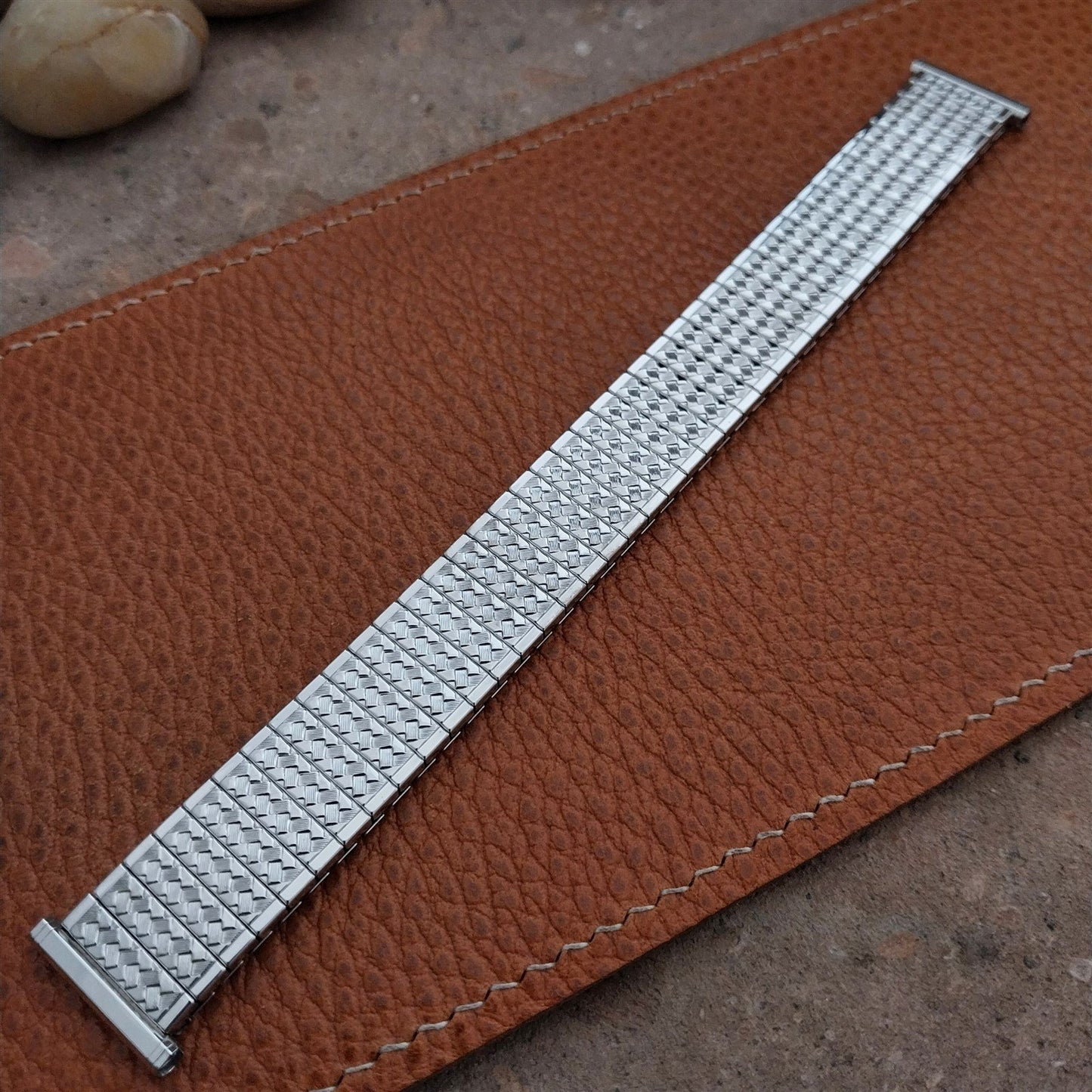 Vintage 1962 Speidel Golden Tapestry White Gold-Filled Unused Classic Watch Band