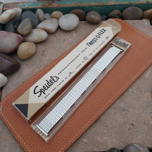 Vintage 1962 Speidel Golden Tapestry White Gold-Filled Unused Classic Watch Band