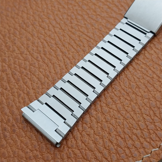 Vintage 18mm Solid Link Stainless Steel nos Unused Classic Watch Band