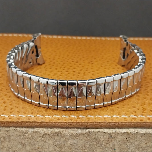 19mm 1960s Bellavance Stainless Steel Expansion nos Vintage Watch Band