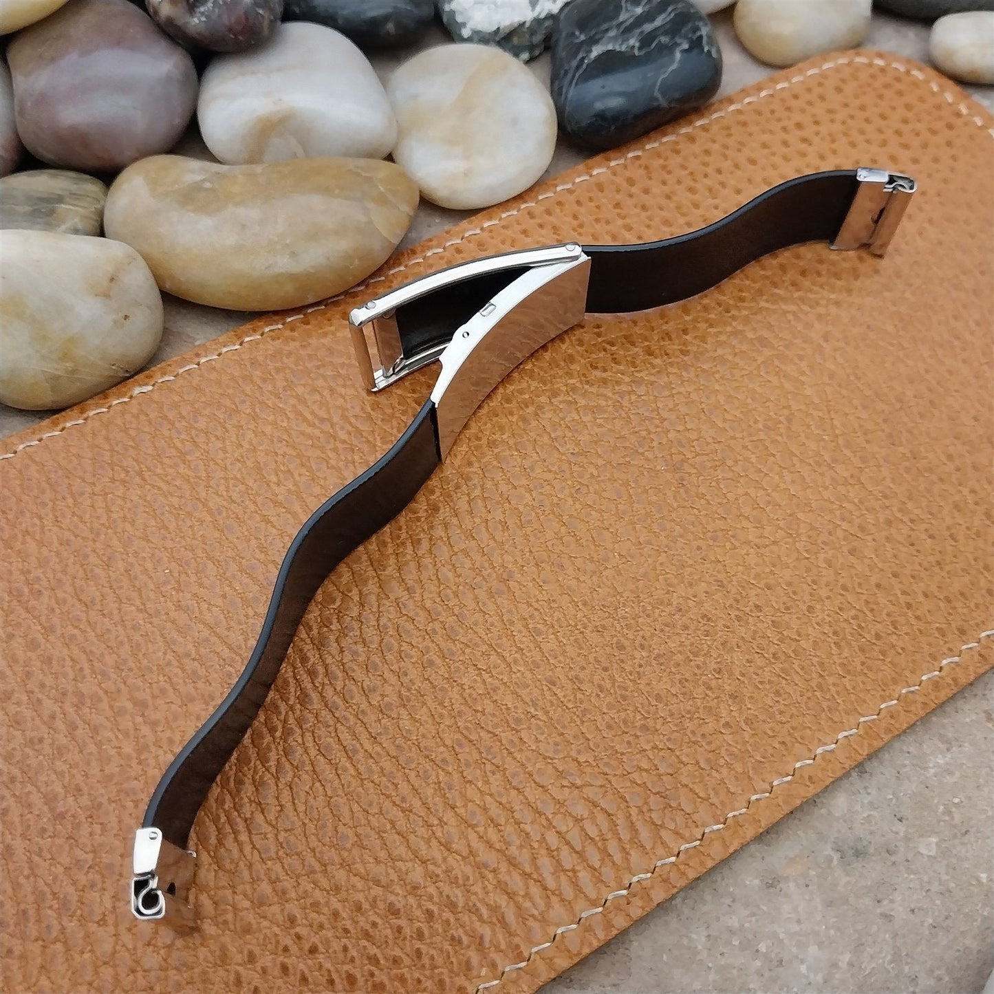 Hadley Elgin Duo-Linen 5/8" nos Unused 1950s Vintage Watch Band