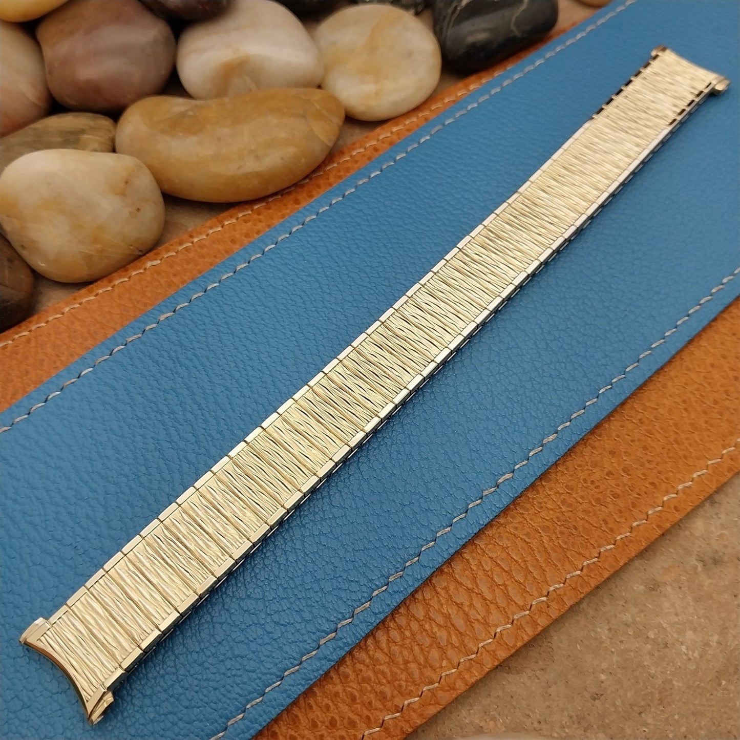 1968 Extra Long Speidel USA 10k Gold-Filled Valencia Unused Vintage Watch Band