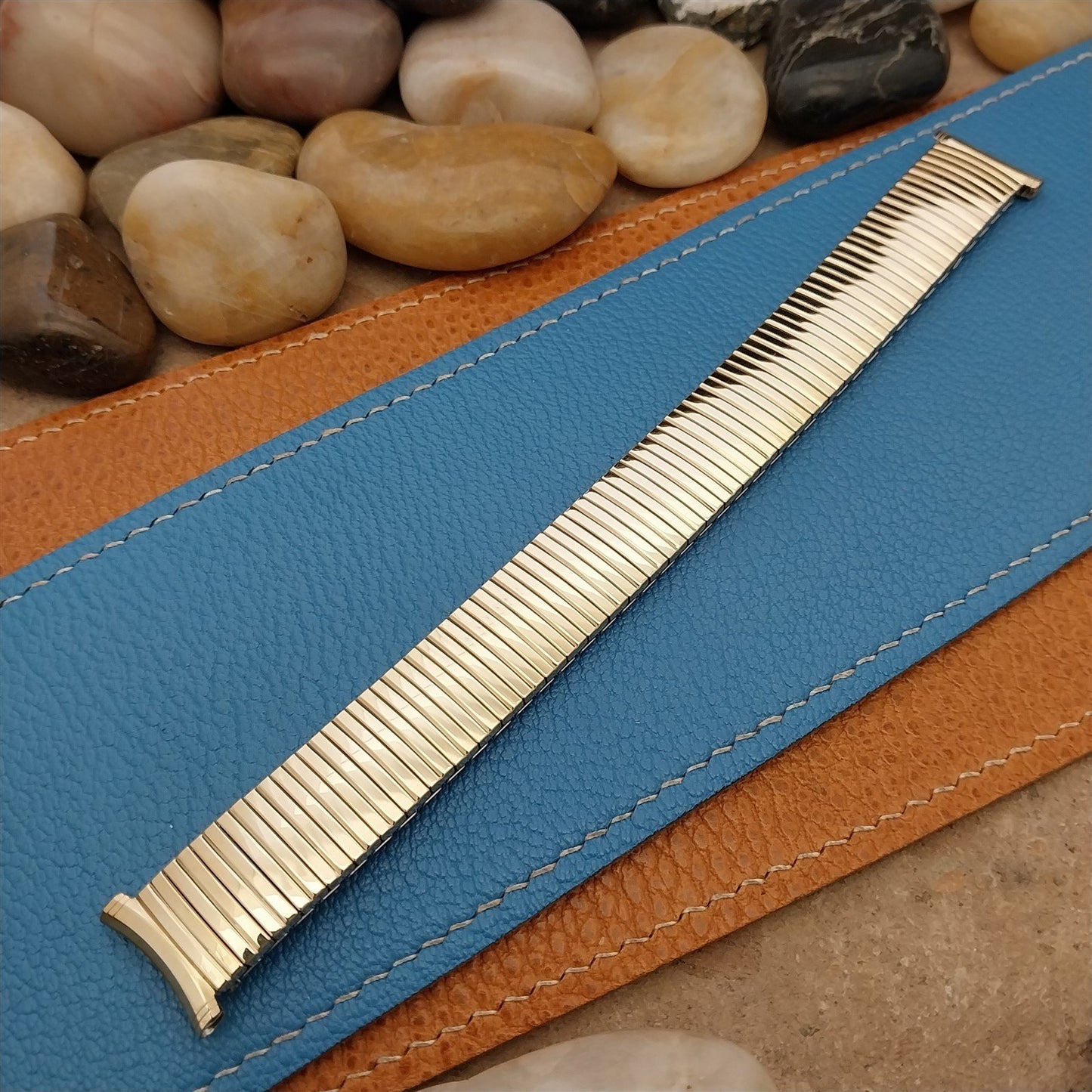 Extra Long Speidel USA 10k Gold-Filled Linesman 1968 Unused Vintage Watch Band