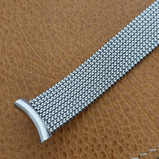 19mm Evinger USA Made Long Stainless Steel Mesh Vintage Watch Band 18mm