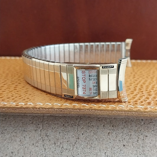 10k Gold-Filled Speidel Sun Valley 1973-1974 Calendar Unused Vintage Watch Band