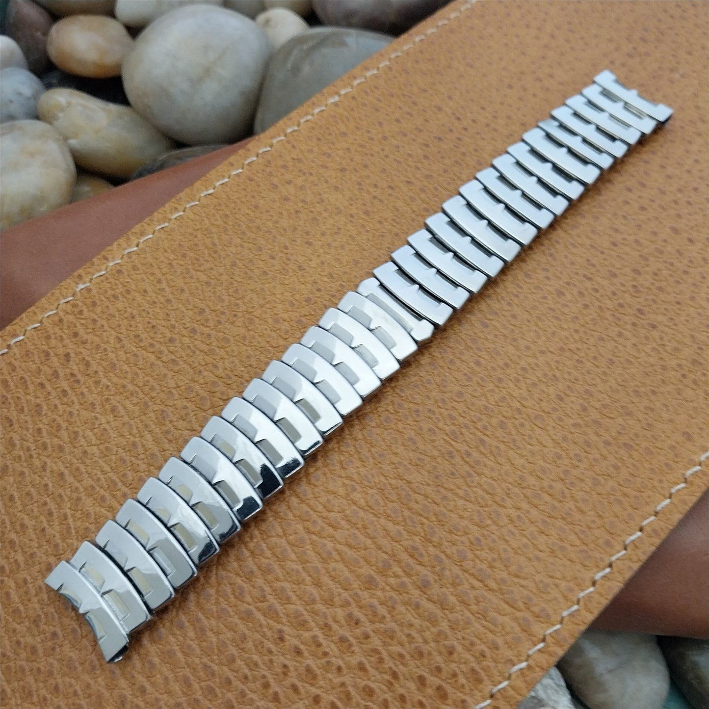 17.2mm Miflex Japan Stainless Steel Unused 1960s Vintage Watch Band