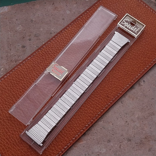Long 22mm 20mm Unused Speidel Stainless Steel Stretch 1970s Watch Band
