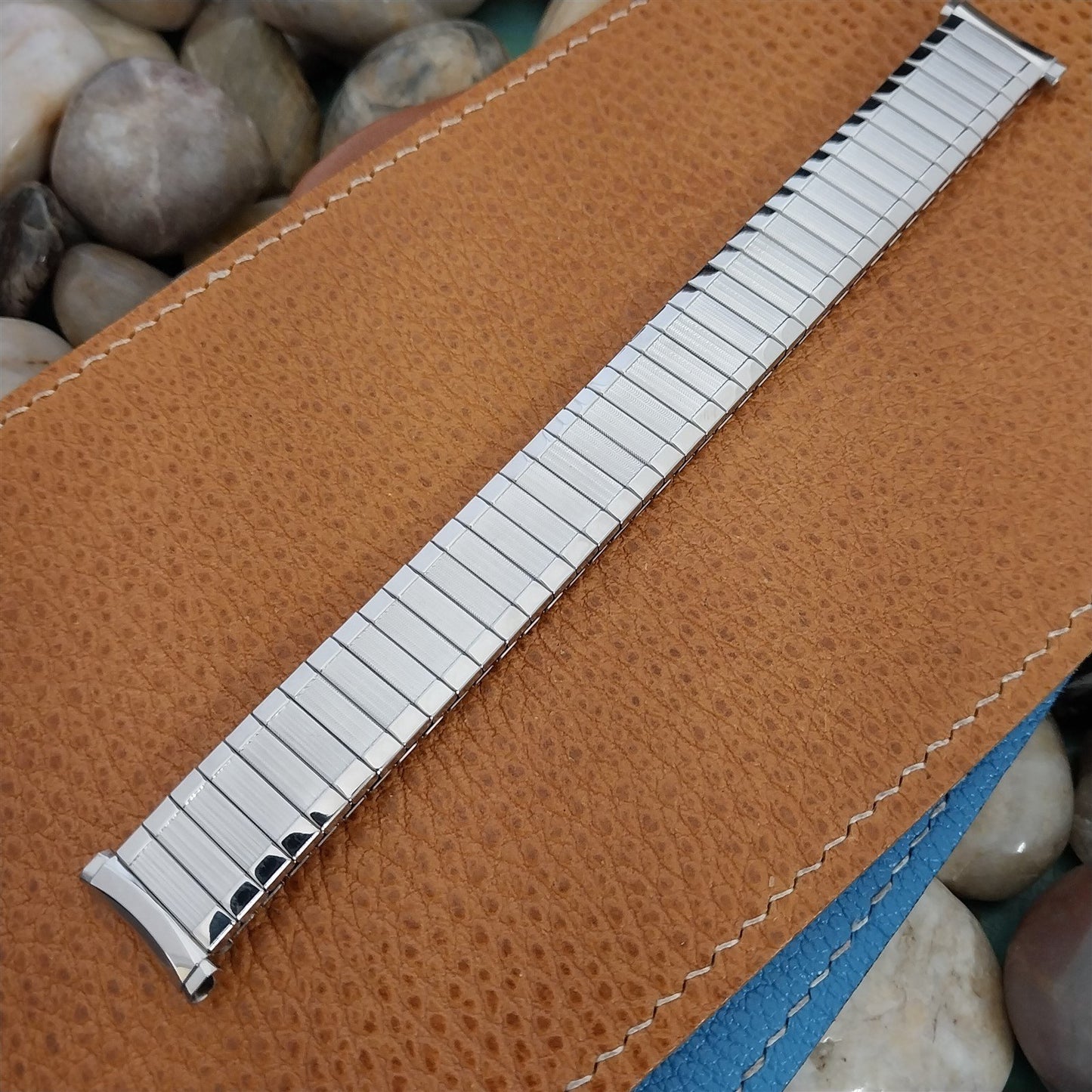 Speidel Aquarius 19mm 18mm Stainless Steel nos Unused 1970s Vintage Watch Band