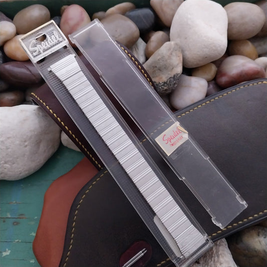 Speidel 1970s Stainless Steel 18mm 19mm 20mm nos Unused Flared Watch Band