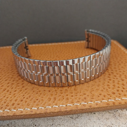 Wide 1970s Speidel Classic Stretch Stainless Steel Unused nos Vintage Watch Band