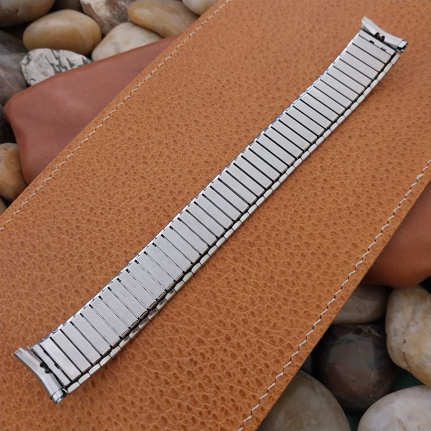 Wide 1970s Speidel Classic Stretch Stainless Steel Unused nos Vintage Watch Band