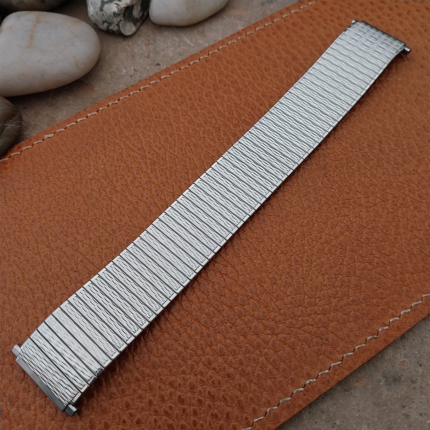 Speidel USA Wide Stainless Steel Expansion nos Vintage Watch Band 22mm 20mm 19mm