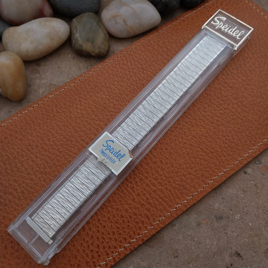 19mm 18mm 1970s Speidel Valencia Stainless Steel nos Long Vintage Watch Band
