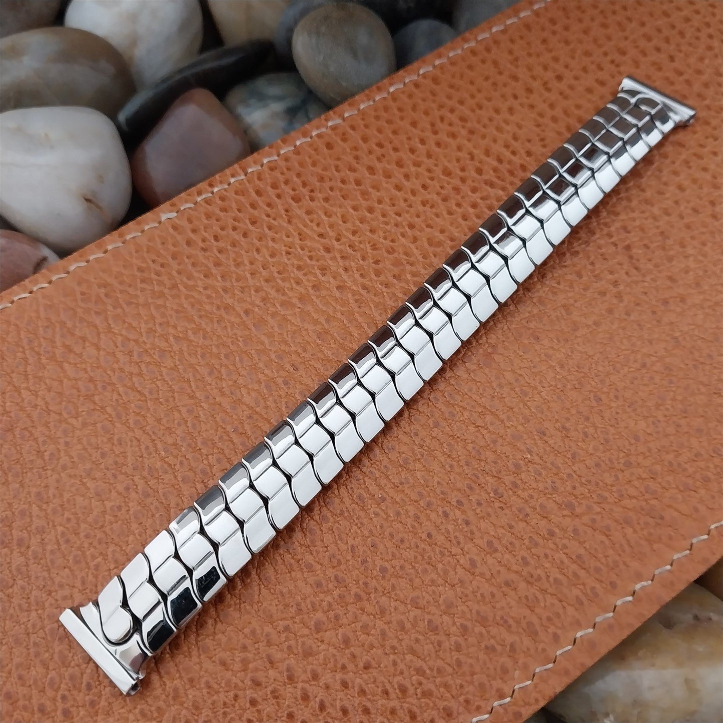 Vintage 1956 Speidel Phoenix Classic Stretch Stainless 5/8" Unused Watch Band