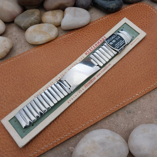 5/8" Kestenmade Crusader Sterling Silver ID Tag Unused 1940s Vintage Watch Band