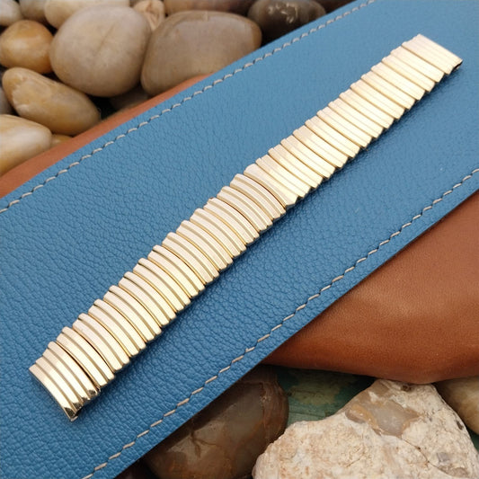 Classic 5/8" 12k Yellow Gold-Filled JB Champion Unused 1950s Vintage Watch Band
