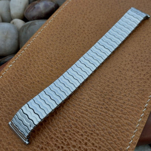 19mm Stainless Steel 1970s USA Speidel Riptide New Old Stock Vintage Watch Band